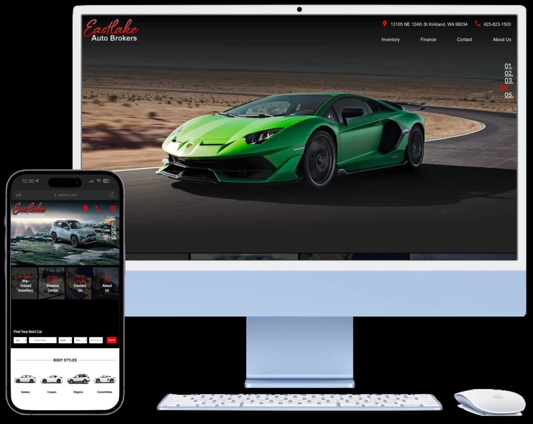 Car Dealership UI preview