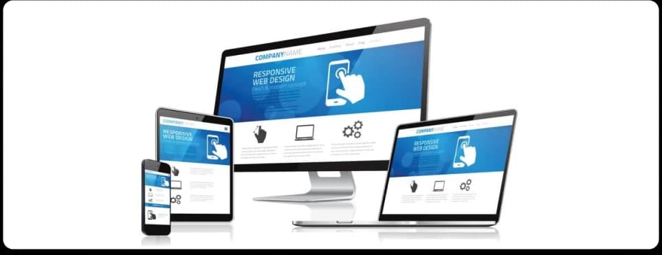 An assortment of devices displaying the same web page in different layouts An assortment of devices displaying the same web page in different layouts