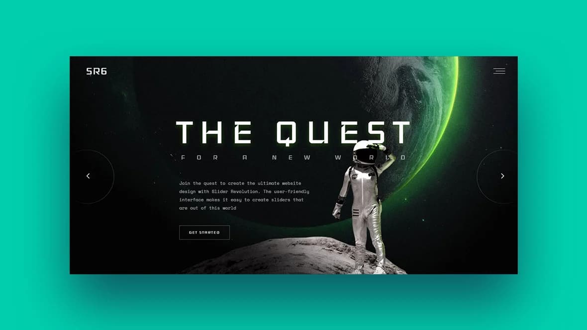 A futuristic interface showcasing cutting-edge web design trends A futuristic interface showcasing cutting-edge web design trends