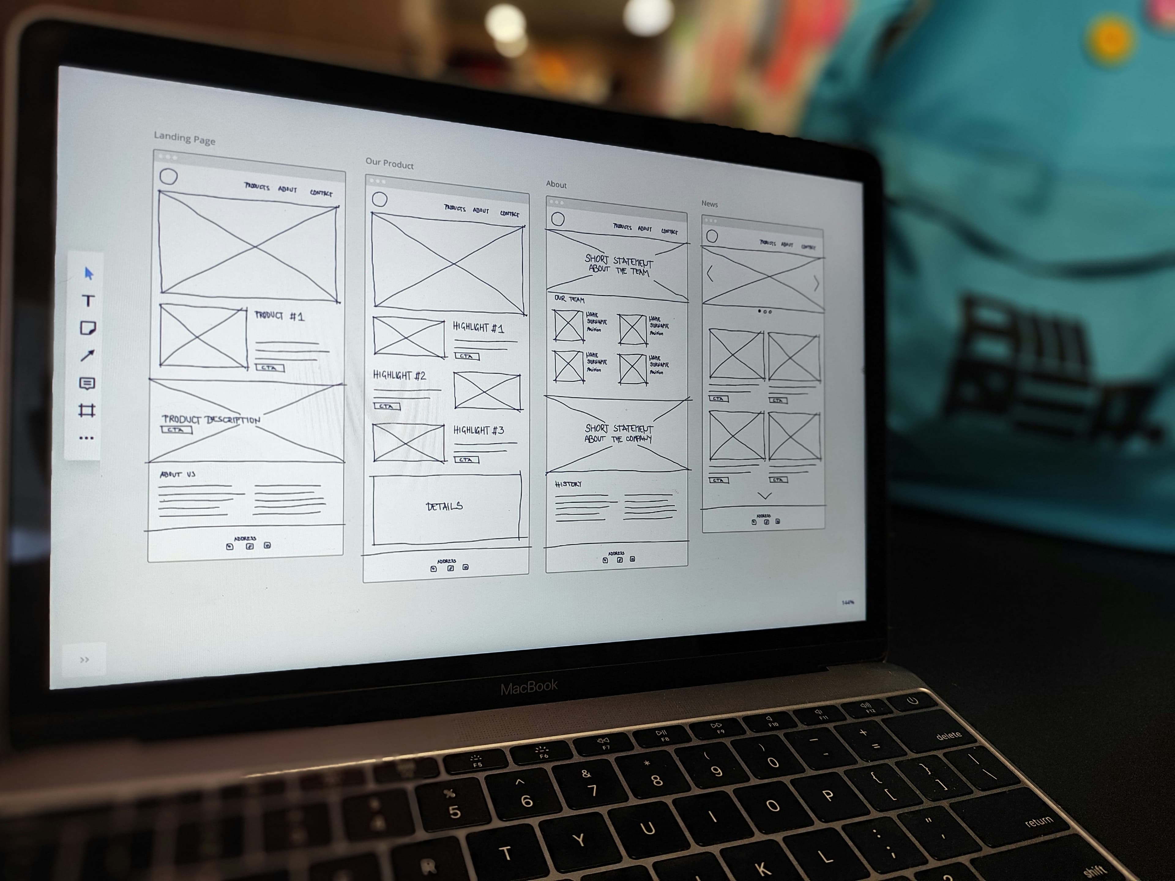Conversion-focused website page structure wireframe Website wireframe showing conversion-focused page structure